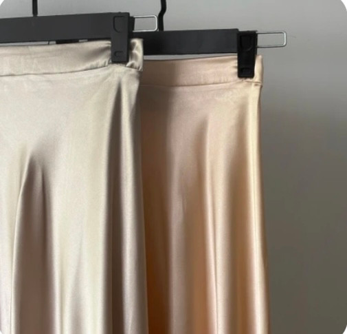 دامن ساتن Black Satin Skirt