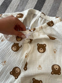 لباسراحتی موسلین طرح تدی 🧸و پنجه