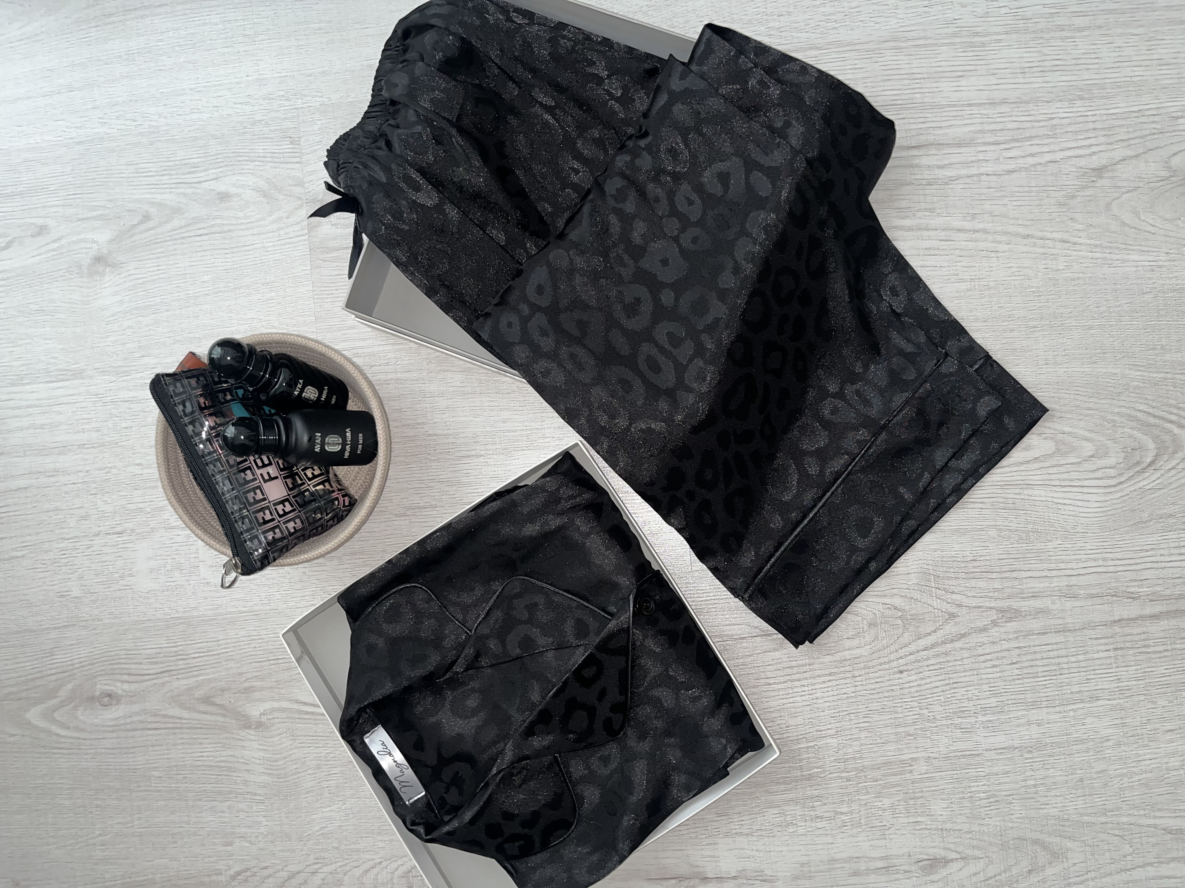 ست بلوز شلوار Leopard مشکی
